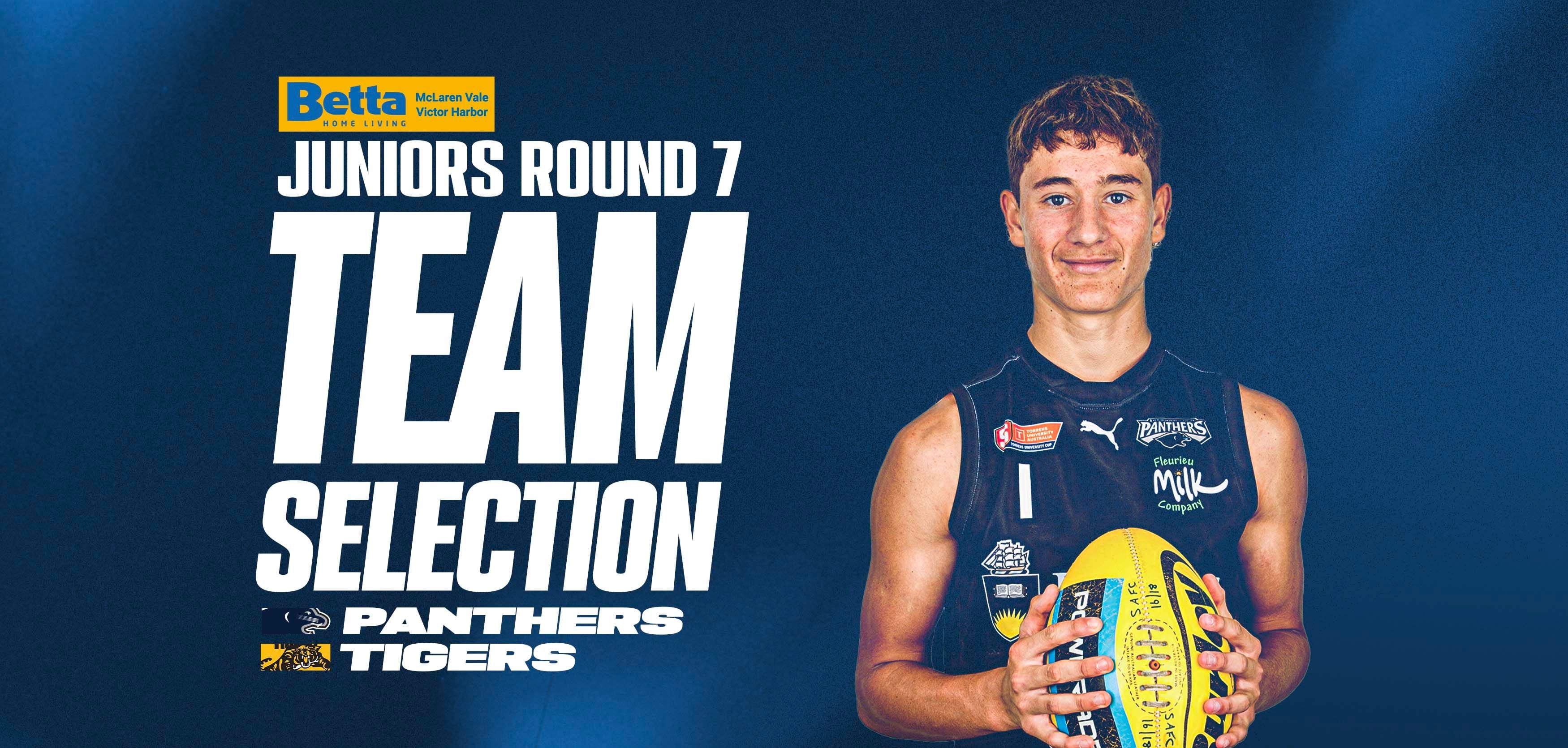 BETTA Team Selection: Juniors Rd 7 vs Glenelg BETTA Team Selection: Juniors Rd 7 vs Glenelg